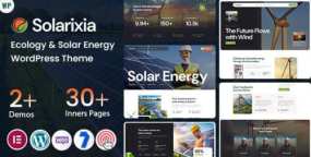 Solarixia WordPress主题_绿色能源企业网站模板