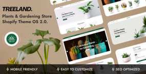 Treeland绿植电商平台Shopify主题_3D模型+AR展示