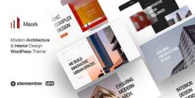 Moork建筑设计WordPress主题_室内设计网站模板