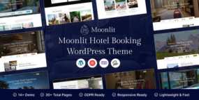 Moonlit度假村预订WordPress主题v1.2.0_民宿预订网站模板