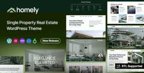 Homely楼盘展示WordPress主题_房地产中介网站模板
