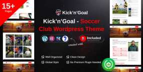 KicknGoal足球俱乐部WordPress主题_球队网站建设模板
