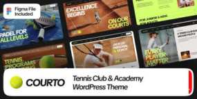 Courto WordPress主题 | 网球俱乐部网站模板