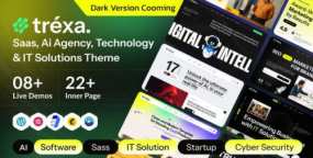 Trexa WordPress主题 – SaaS与AI科技公司网站模板