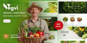 Vegvi Shopify主题 – 食品杂货超市有机生鲜电商模板