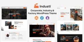 Industi WordPress主题_制造业工厂企业网站模板