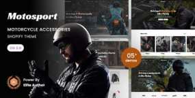 Motosport摩托装备Shopify主题_骑行用品跨境电商模板