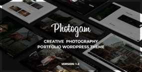 Photogam创意摄影作品集WordPress主题