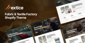 Extice Shopify主题_纺织面料服装材料行业网站模板