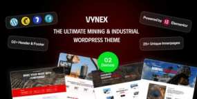 Vynex破解版_采矿公司WordPress主题_工程企业模板