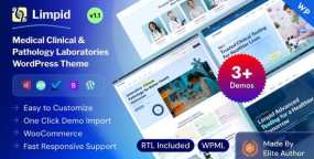 WordPress Limpid 1.2 医疗检测与临床实验室网站模板