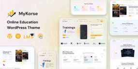 MyKorse WordPress主题_远程教育课程销售网站模板