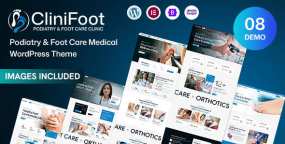 CliniFoot足科诊所WordPress主题_足疗足浴网站模板