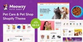 Shopify主题Meowzy_宠物用品跨境电商模板