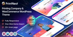 PrintNest打印企业WordPress主题_定制电商网站模板