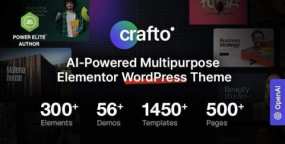 Crafto破解版_多用途企业建站WordPress主题_56组演示