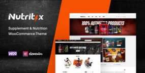 Nutritix WordPress主题 | 健身补剂跨境电商网站模板