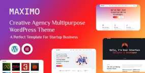 Maximo企业创意设计案例网WordPress主题
