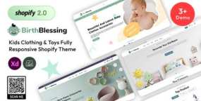 BirthBlessing Shopify主题_外贸童装玩具跨境电商模板