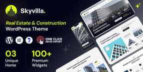 WordPress主题Skyvilla_房地产与建筑集团建站方案