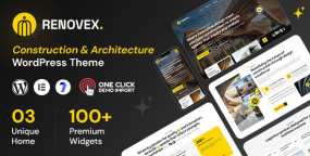 Renovex装修公司WordPress主题_建筑设计院网站模板