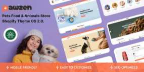 Pawzen Shopify宠物用品主题_猫粮狗粮跨境电商模板