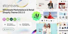 Loreas Shopify主题_批发零售市场电商模板