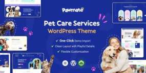 Pawmate WordPress主题_宠物商店与宠物护理网站模板
