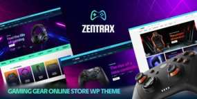 Zentrax WordPress主题_游戏装备商城网站模板