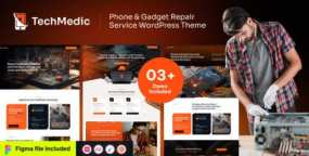 Techmedic手机维修WordPress主题_电脑维修企业建站模板
