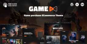 GameX WordPress主题_游戏主机配件销售商城模板