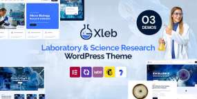 WordPress主题Xleb 1.2 实验室与科研机构建站方案