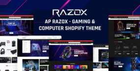 Ap Razox电竞游戏Shopify主题 | 游戏外设/数码配件商店模板