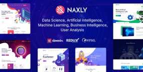 Naxly v1.1：数据科学、数据分析和人工智能项目WordPress主题