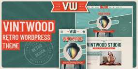 VintWood WordPress主题_复古风新闻杂志博客模板
