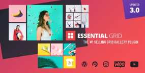 Essential Grid汉化版_网格布局画册图集WordPress插件