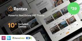 Rentex房地产经纪人/房地产出租销售网站WordPress主题