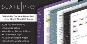 【Slate Pro v1.1.9】自定义WordPress管理后台的WordPress插件 免费下载