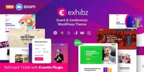 Exhibz汉化版(v3.0.9)经济学术和娱乐活动网站WordPress主题
