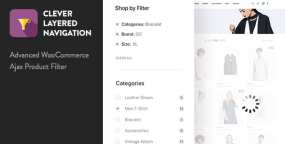 【Clever Layered Navigation v1.4.0 】 Ajax产品过滤器WooCommerce插件