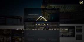 WordPress主题Artha 2.0 自适应建筑设计和室内装修设计网站WP主题