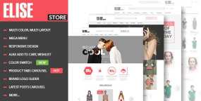 【Elise v1.3.5】响应式时装店WooCommerce主题