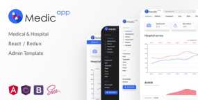 【MedicApp v1.0.0】健康护理医疗保健React / Redux管理模板