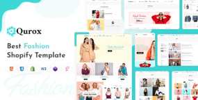 Shopify主题Qurox v1.0：响应式时装店Shopify时尚主题