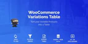 产品变体表格管理插件WooCommerce Variations Table 1.3.9