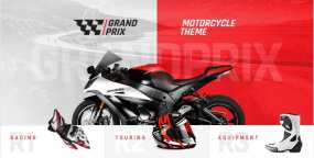 GrandPrix WordPress主题_摩托车赛车活动网站模板