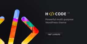 H-Code(v3.4)多用途创意设计案例展示WordPress主题