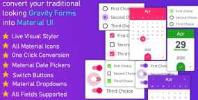 【Gravitizer v1.0.5 】Gravity Forms Material UI 样式定制插件