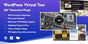 Virtual Tour汉化版V1.2.1 高级360°全景图&虚拟游览WordPress插件