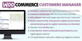 WooCommerce Customers Manager买家管理器WordPress插件